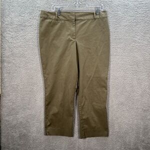 Talbots Pants Womens 14 Brown Signature Dress Trousers Stretch Preppy Careerwear